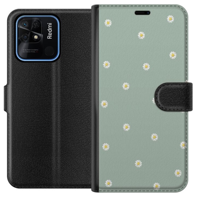 Lompakkokotelo Xiaomi Redmi 10C-laitteelle, jossa on Papinkello kuvio