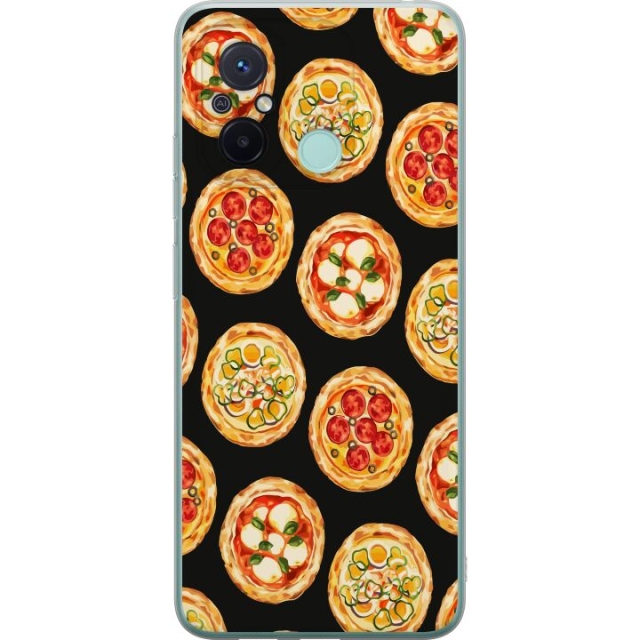 Kännykkäkuori Xiaomi Redmi 12C-laitteelle, jossa on Pizza kuvio