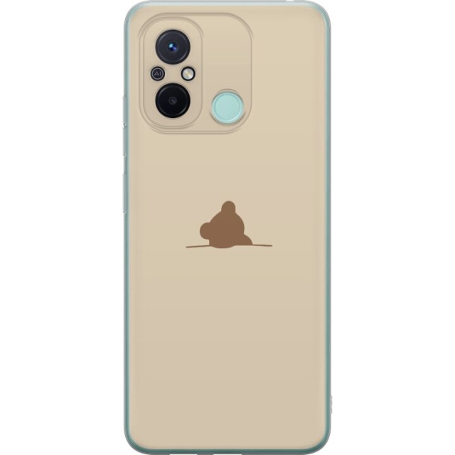 Kännykkäkuori Xiaomi Redmi 12C-laitteelle, jossa on Nalle kuvio