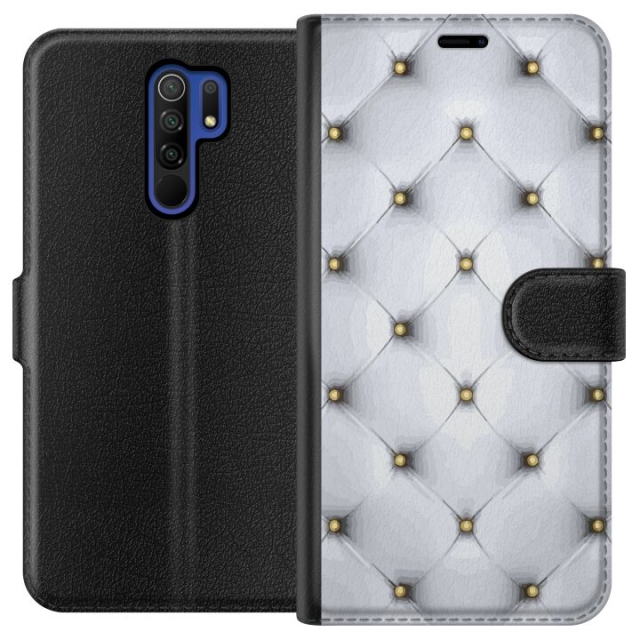 Lompakkokotelo Xiaomi Redmi 9-laitteelle, jossa on Ylellistä kuvio