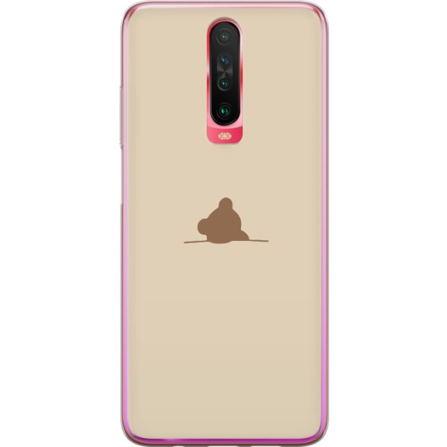 Kännykkäkuori Xiaomi Redmi K30-laitteelle, jossa on Nalle kuvio