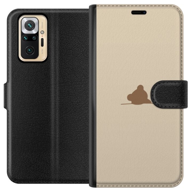 Lompakkokotelo Xiaomi Redmi Note 10 Pro-laitteelle, jossa on Nalle kuvio
