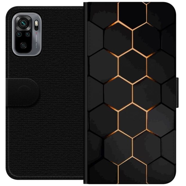Lompakkokotelo Xiaomi Redmi Note 10S-laitteelle, jossa on Ylellinen Kuvio kuvio