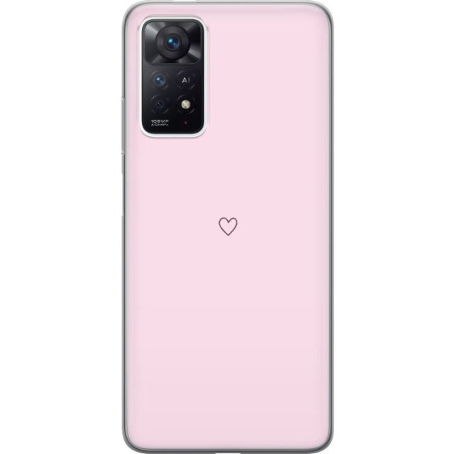 Kännykkäkuori Xiaomi Redmi Note 11 Pro-laitteelle, jossa on Sydän kuvio