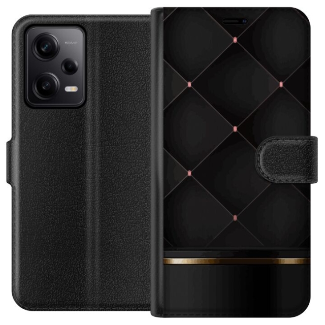 Lompakkokotelo Xiaomi Redmi Note 12 Pro-laitteelle, jossa on Ylellinen linja kuvio