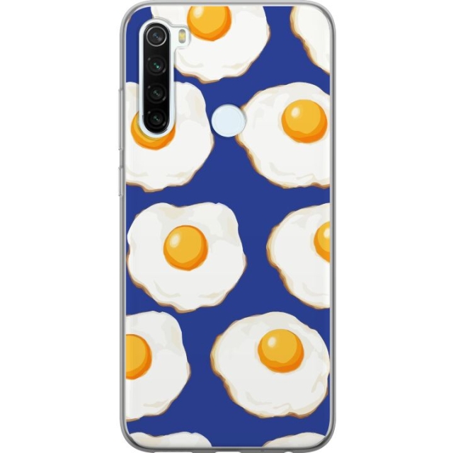 Kännykkäkuori Xiaomi Redmi Note 8-laitteelle, jossa on Paistetut munat kuvio