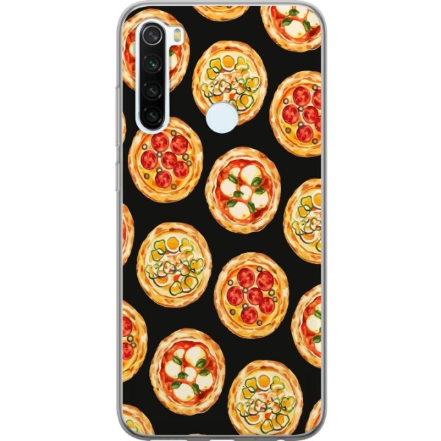 Kännykkäkuori Xiaomi Redmi Note 8-laitteelle, jossa on Pizza kuvio