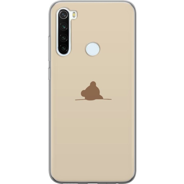 Kännykkäkuori Xiaomi Redmi Note 8-laitteelle, jossa on Nalle kuvio