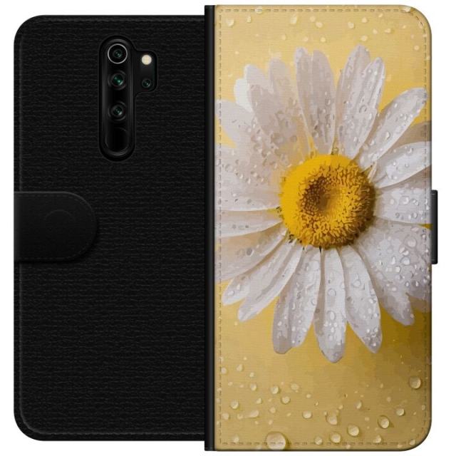 Lompakkokotelo Xiaomi Redmi Note 8 Pro -laitteelle, jossa on Posliinikukka kuvio