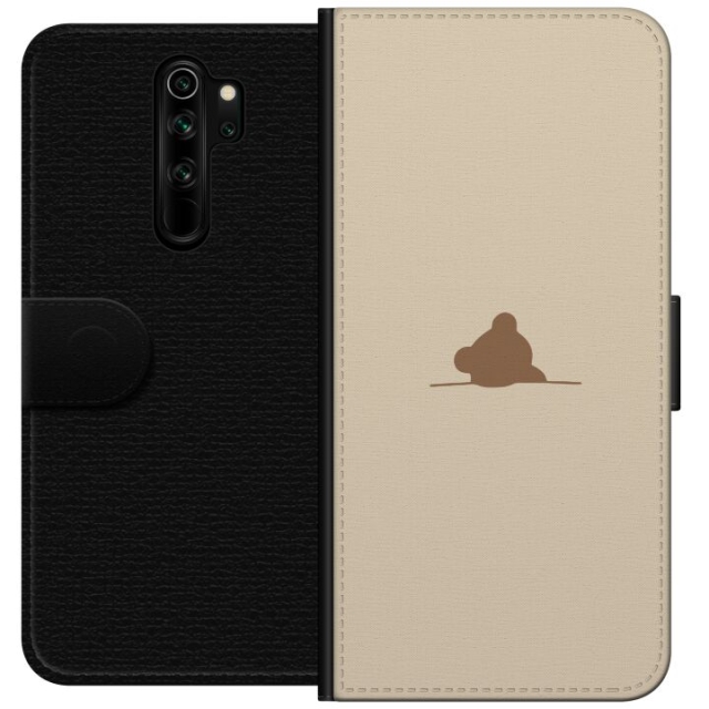 Lompakkokotelo Xiaomi Redmi Note 8 Pro -laitteelle, jossa on Nalle kuvio