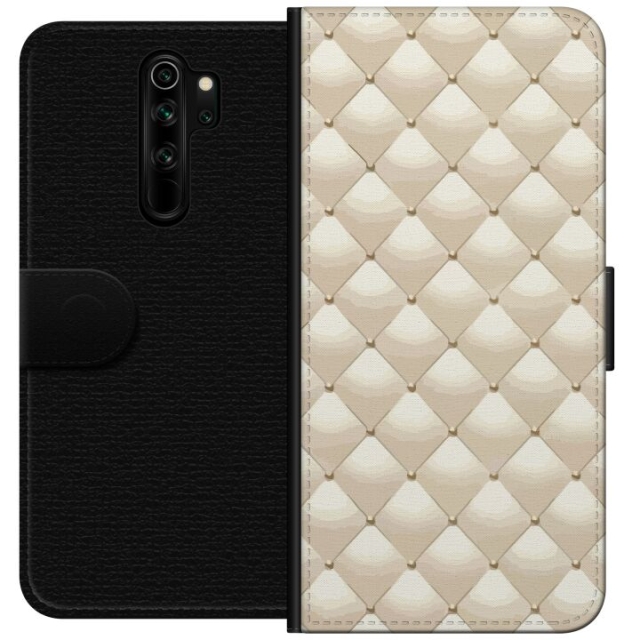 Lompakkokotelo Xiaomi Redmi Note 8 Pro -laitteelle, jossa on Kultakiilto kuvio