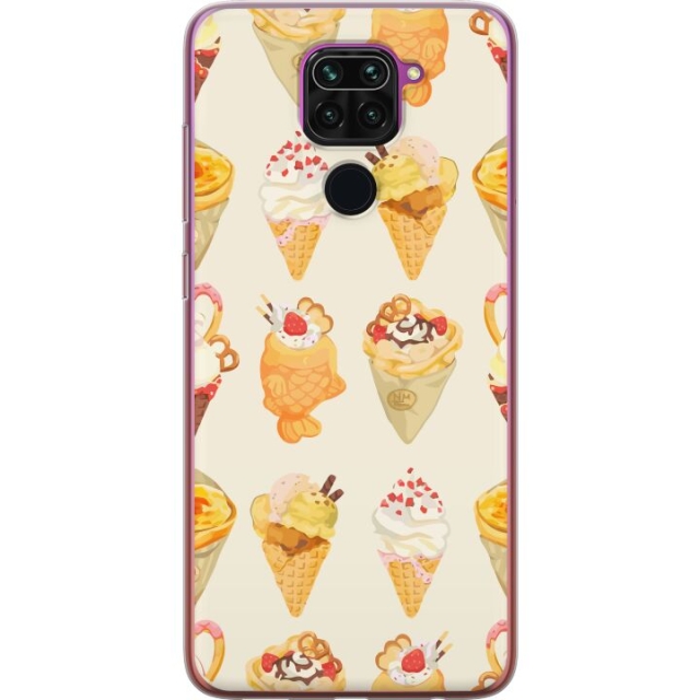 Kännykkäkuori Xiaomi Redmi Note 9-laitteelle, jossa on Lasinen kuvio