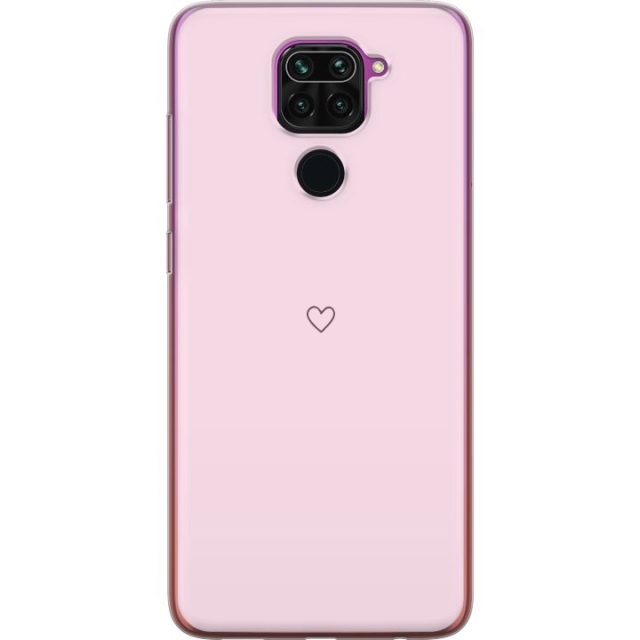 Kännykkäkuori Xiaomi Redmi Note 9-laitteelle, jossa on Sydän kuvio