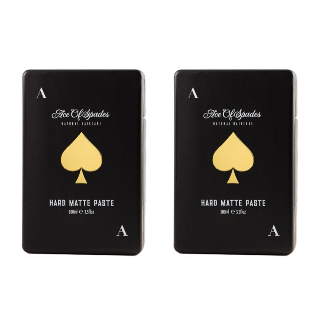 2-pack Ace of Spades Natural Haircare Hard Matte Paste 100ml