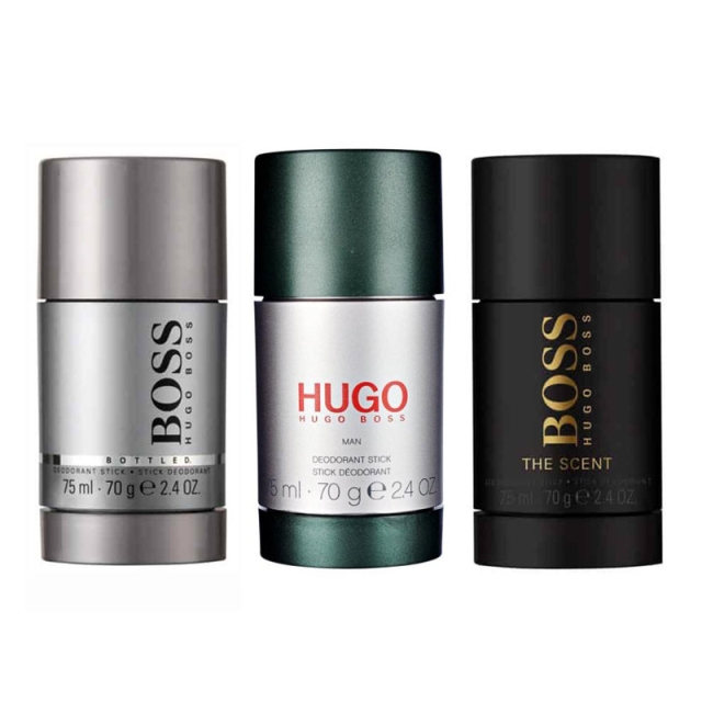 3-pack Hugo Boss Deostick Bottled + Hugo Man + The Scent 75ml