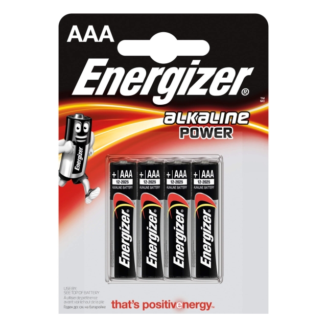 ENERGIZER Paristo AAA/LR03 Alkaline Power 4-pack