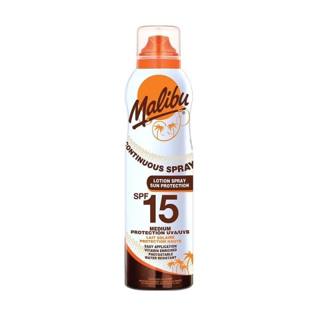 Malibu Continuous Lotion Spray SPF15 175ml