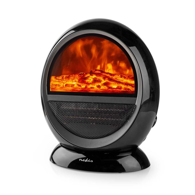 Nedis Keraaminen PTC Lämpöpuhallin | 1000 / 1500 W | 2 Heat Tilat | Säädettävä termostaatti | Kääntyy automaattisesti | Ylikuumenemissuoja | Kaatumissuoja