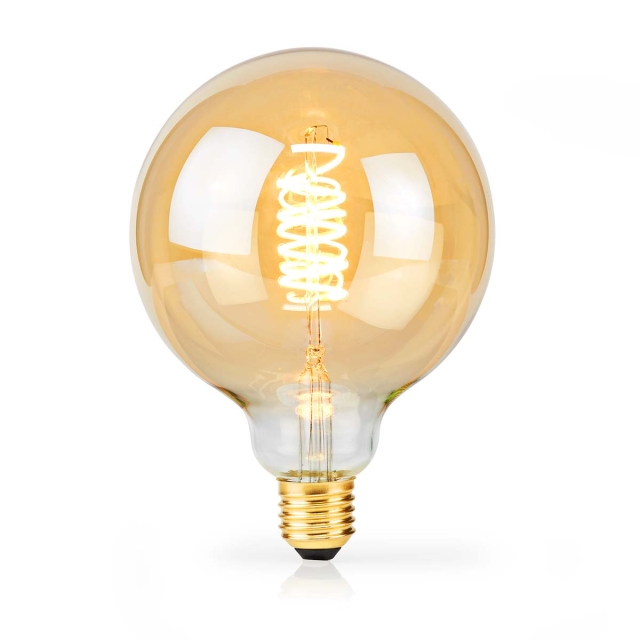 Nedis LED Filamenttilamppu E27 | G95 | 3.8 W | 250 lm | 2100 K | Himmennettävä | Erittäin lämmin valkoinen | Retrotyylinen | 1 kpl