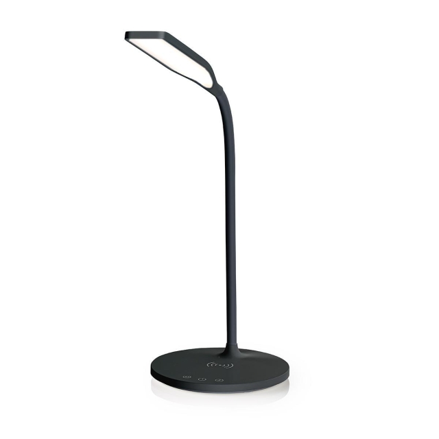 Nedis LED-Pöytävalaisin Langattomalla Latauksella | Himmennin | LED / Qi | 10 W | Himmennyksellä | Kylmä Valkoinen / Lämmin Valkoinen / Luonnonvalkoinen | 2700 - 6500 K