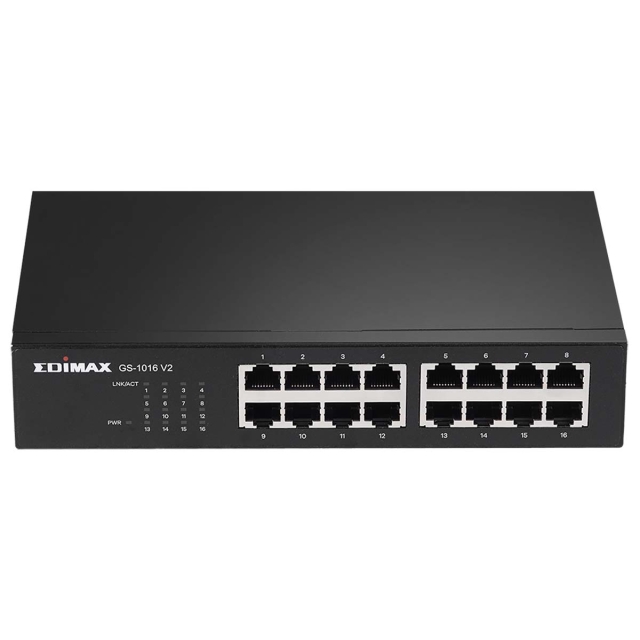 Edimax 16-porttinen Gigabit Switch musta