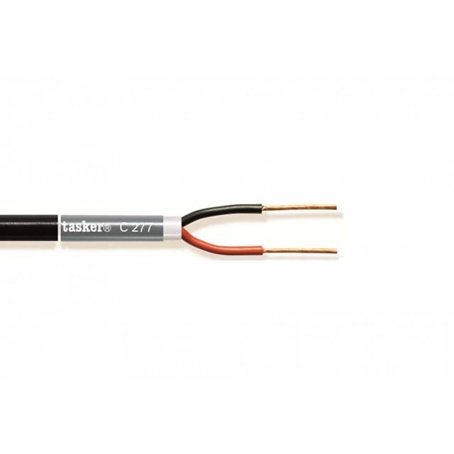 Tasker Kaiutinkaapelikela 2x 4.00 mm² 50 m Musta