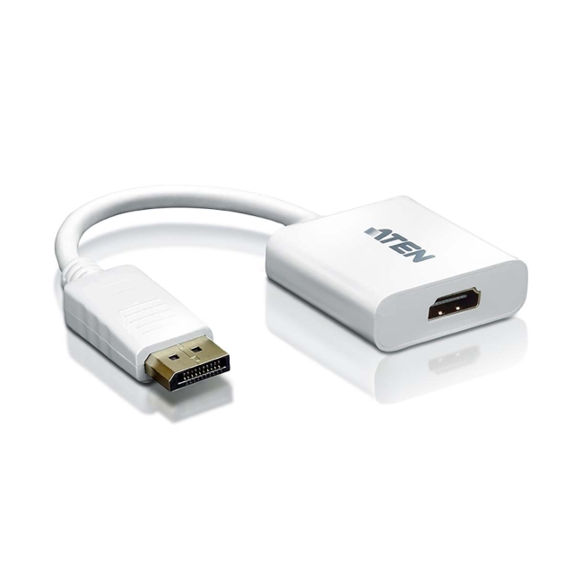 aten DisplayPort Kaapeli DisplayPort Uros - HDMI Naaras 0.15 m Valkoinen