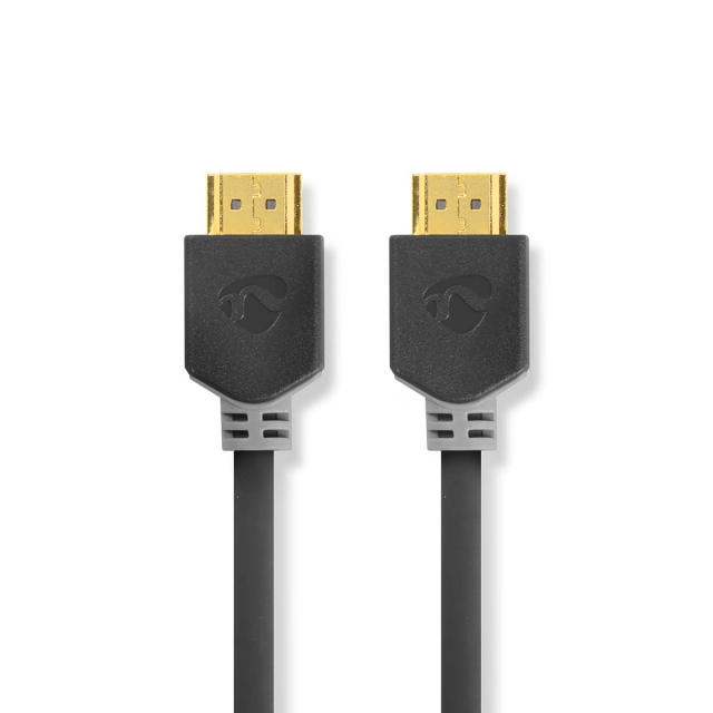 Nedis High Speed HDMI ™ Kaapeli Ethernet | HDMI™ liitin | HDMI™ liitin | 4K@30Hz | ARC | 10.2 Gbps | 15.0 m | Pyöreä | PVC | Antrasiitti | Laatikko