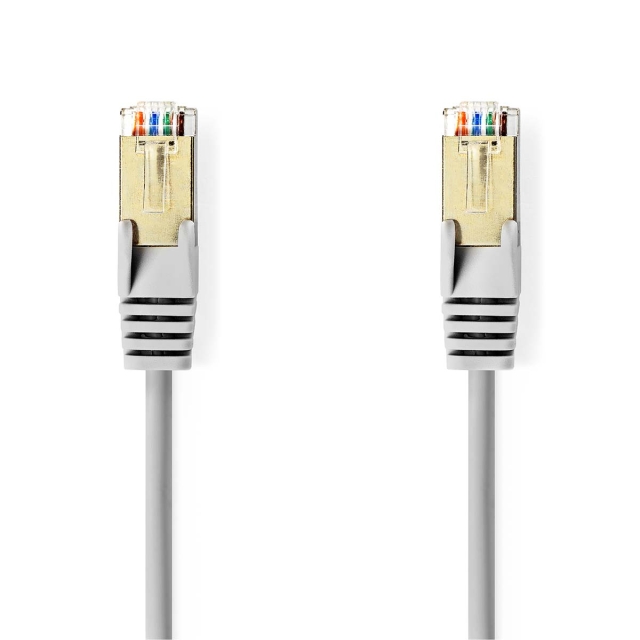 Nedis CAT5e verkkokaapeli | SF/UTP | RJ45 uros | RJ45 uros | 5.00 m | Pyöreä | PVC | Harmaa | Kirjekuori