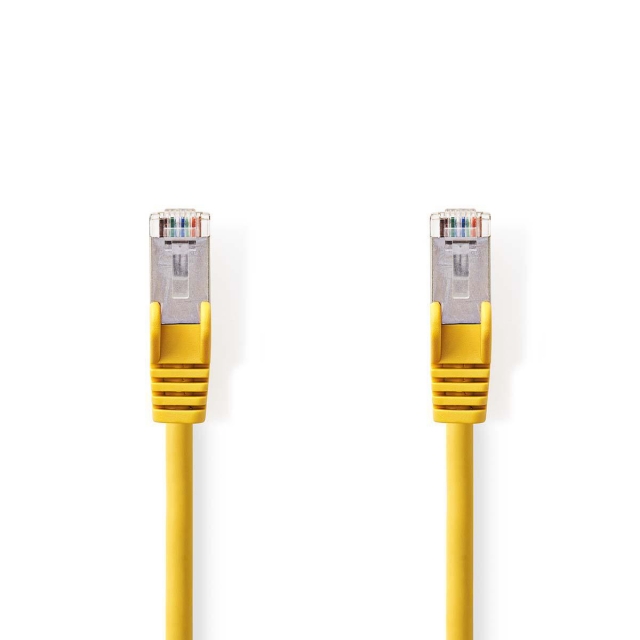 Nedis CAT5e verkkokaapeli | SF/UTP | RJ45 uros | RJ45 uros | 5.00 m | Pyöreä | PVC | Keltainen | Muovipussi