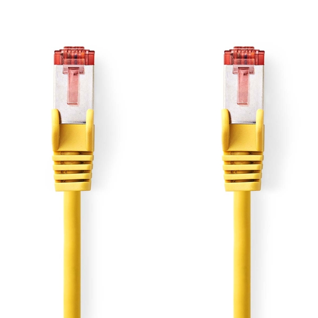Nedis CAT6 Verkkokaapeli | RJ45 uros | RJ45 uros | S/FTP | 2.00 m | Pyöreä | LSZH | Keltainen | Kirjekuori