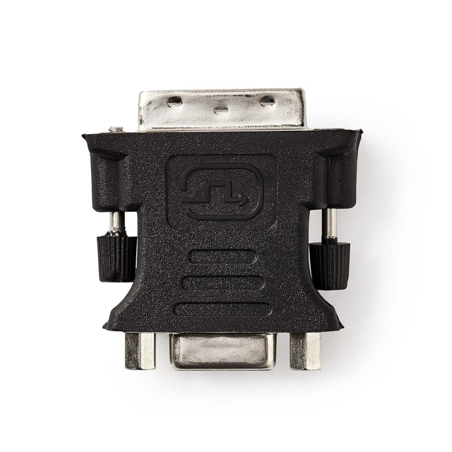 Nedis DVI-sovitin | DVI-I 24+5-Pin Uros | VGA Naaras | Niklattu | Suora | PVC | Musta | Laatikko