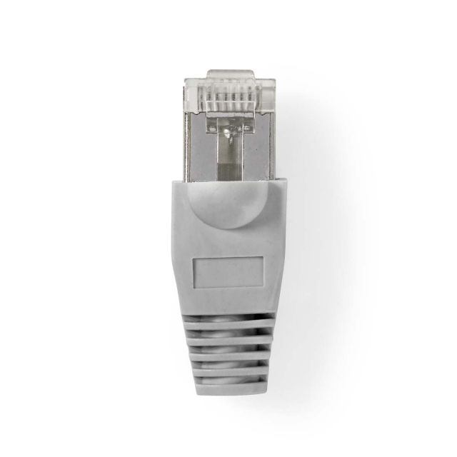Nedis RJ45-liitin | Uros | Solid FTP CAT5e | Suora | Niklattu | 10 kpl | Polycarbonate | Harmaa / Läpikuultava | Laatikko