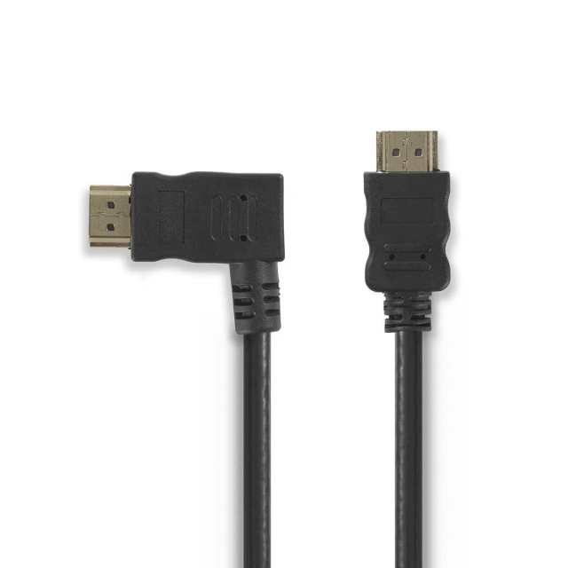Nedis High Speed HDMI ™ Kaapeli Ethernet | HDMI™ liitin | HDMI™ liitin | 4K@30Hz | 10.2 Gbps | 1.50 m | Pyöreä | PVC | Musta | Blister