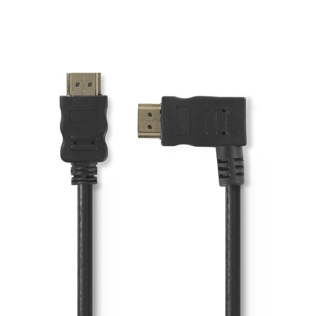 Nedis High Speed HDMI ™ Kaapeli Ethernet | HDMI™ liitin | HDMI™ liitin | 4K@30Hz | 10.2 Gbps | 1.50 m | Pyöreä | PVC | Musta | Blister