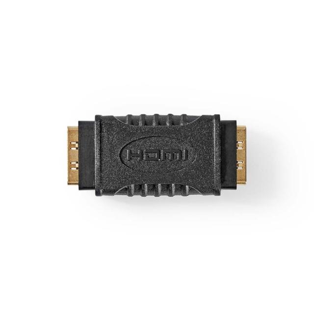 Nedis HDMI™ -sovitin | HDMI™ Ulostulo | HDMI™ Ulostulo | Kullattu | Suora | ABS-Muovi | Musta | 1 kpl | Laatikko