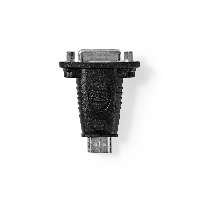 Nedis HDMI™ -sovitin | HDMI™ liitin | DVI-D 24+1-Pin Naaras | Kullattu | Suora | ABS-Muovi | Musta | 1 kpl | Laatikko