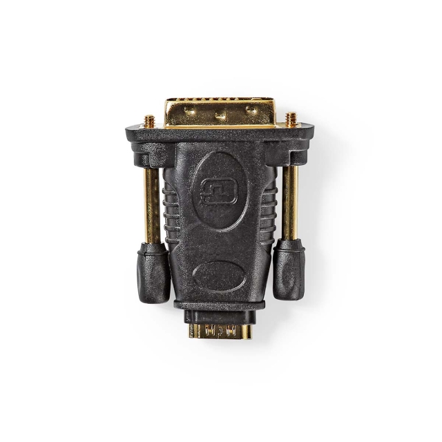 Nedis HDMI™ -sovitin | DVI-D 24+1-Pin Uros | HDMI™ Ulostulo | Niklattu | Suora | ABS-Muovi | Musta | 1 kpl | Laatikko