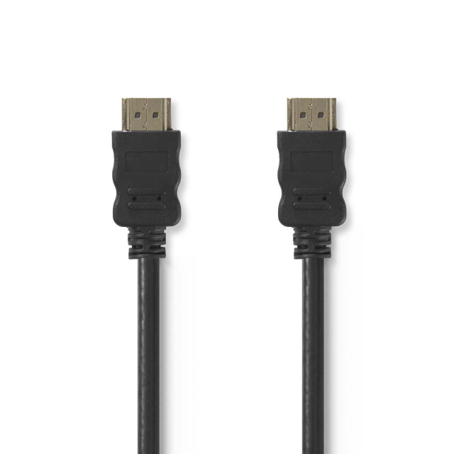 Nedis High Speed ​​HDMI ™ Kaapeli Ethernet | HDMI™ liitin | HDMI™ liitin | 4K@30Hz | 18 Gbps | 40.0 m | Pyöreä | PVC | Musta | Panta