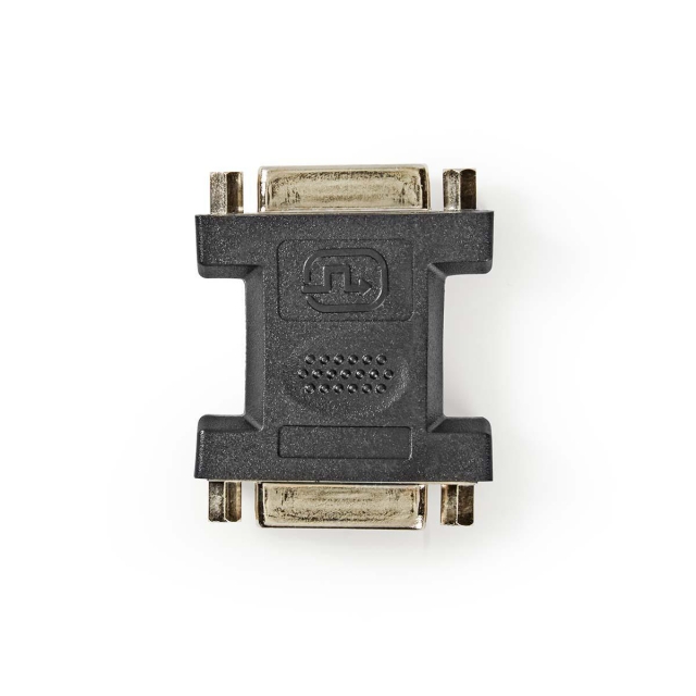 Nedis DVI-sovitin | DVI-I 24+5-Pin Naaras | DVI-I 24+5-Pin Naaras | Niklattu | Suora | PVC | Musta | Muovipussi