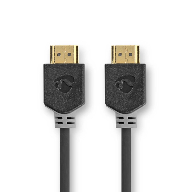 Nedis Ultra High Speed ​​HDMI ™ -kaapeli | HDMI™ liitin | HDMI™ liitin | 8K@60Hz | 48 Gbps | 1.00 m | Pyöreä | 6.0 mm | Antrasiitti | Laatikko