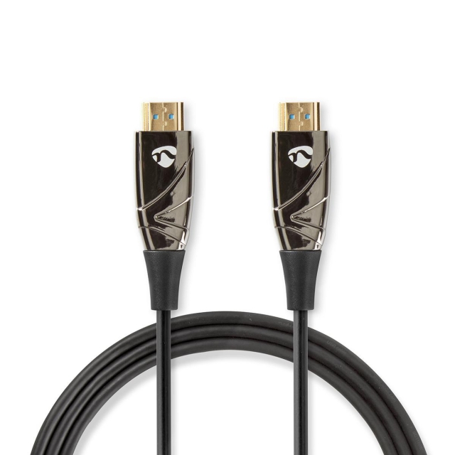 Nedis Aktiivinen Optinen High Speed HDMI-kaapeli, jossa Ethernet | HDMI™ liitin | HDMI™ liitin | 4K@60Hz | 18 Gbps | 20.0 m | Pyöreä | PVC | Musta | Pakkaus