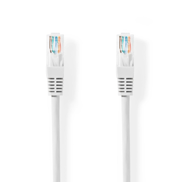 Cat 5e kaapeli | U/UTP | RJ45 uros | RJ45 uros | 5.00 m | Pyöreä | PVC | Valkoinen | Panta