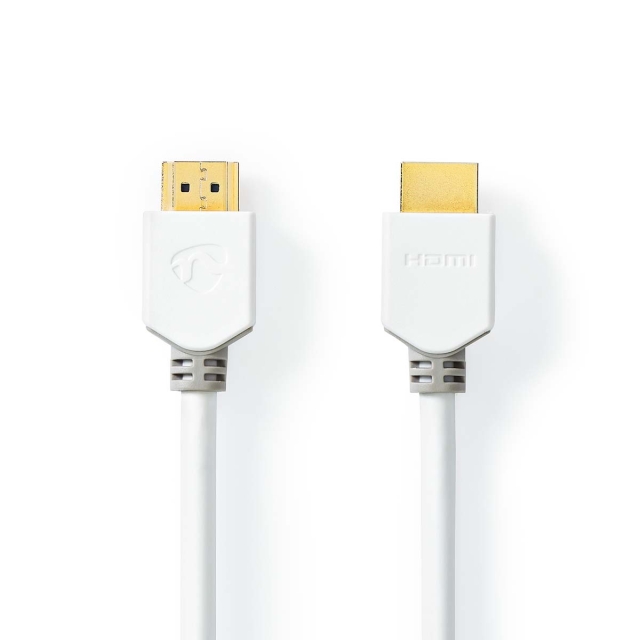 Nedis High Speed HDMI ™ Kaapeli Ethernet | HDMI™ liitin | HDMI™ liitin | 4K@60Hz | ARC | 18 Gbps | 3.00 m | Pyöreä | PVC | Valkoinen | Laatikko