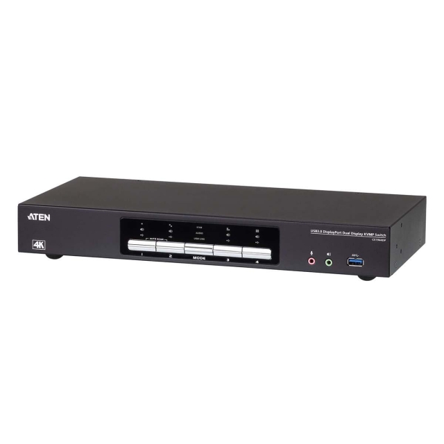 4-porttinen USB 3.0 4K DisplayPort Dual Display KVMP™ -kytkin