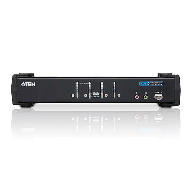 Aten CS1764A 4-Väylä KVM Switch Musta