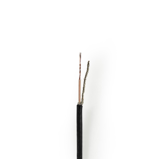 Nedis Koaksiaalikaapelikela | RG174 | 50 Ohm | Yksinkertainen suojaus | ECA | 100.0 m | Antenni | PVC | Musta | Kela
