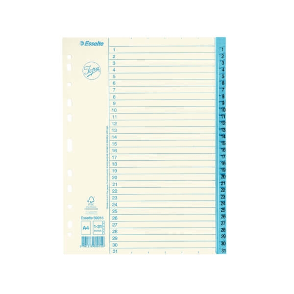 ESSELTE Register Jopa A4/1-31 