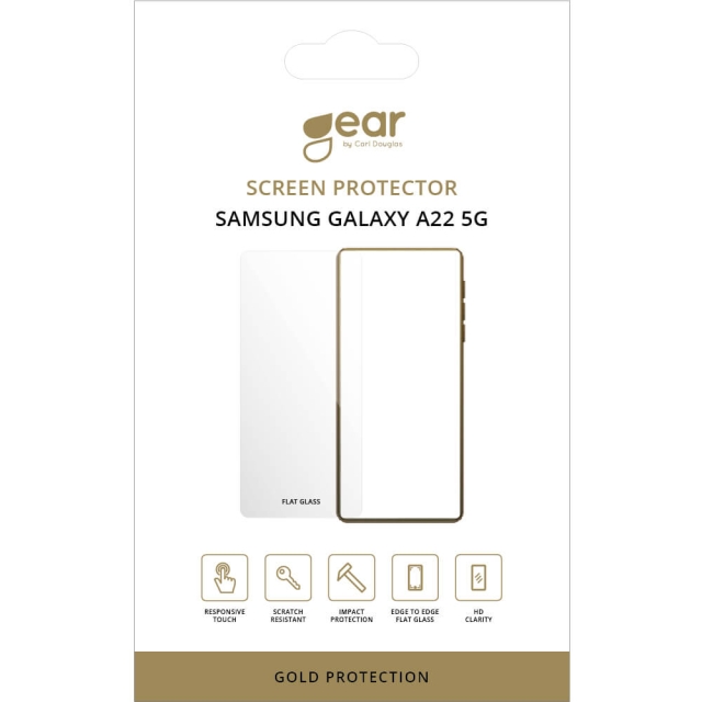 Gear Näytönsuojus 2.5D Gold Case Friendly - Samsung A22 5G