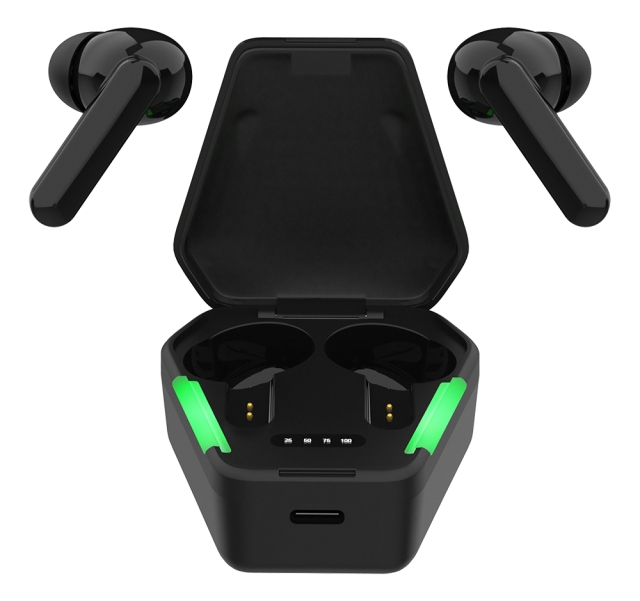 STREETZ pelaajan nappikuulokkeet, täyslangaton stereo, in-ear, musta